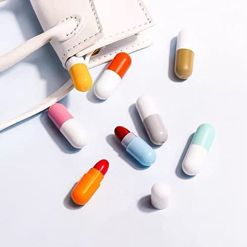 Lipstick Mini Capsule Shape Pills 16 pcs Set