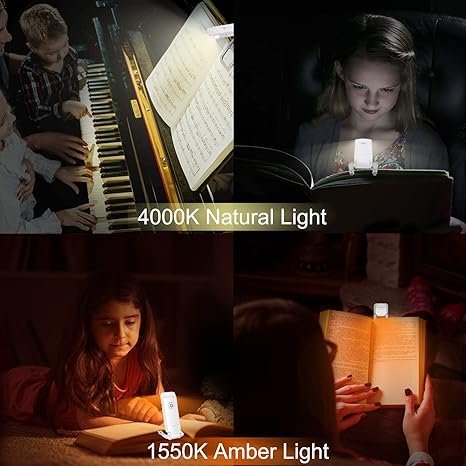 Book Reading Light Lamp, Portable Clip-on LED Reading Light - Image 3