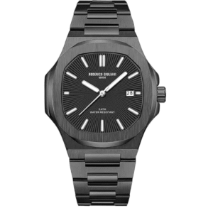 Black CASE Black Steel Bracelet Men's Watch.